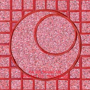 Gạch Terrazzo mặt trăng đỏ