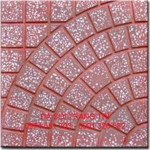 Gạch Terrazzo rẻ quạt đỏ