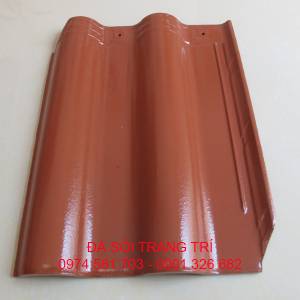 Ngói tráng men đỏ