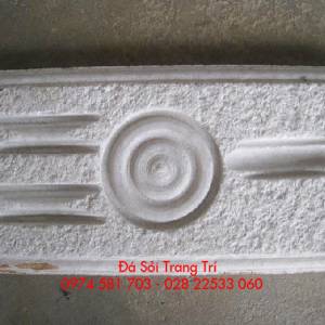 Đá kiểu trống đồng trắng sữa 10x20